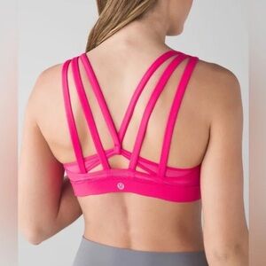 Lululemon Energy Bra  Exhale in Boom Juice - Pink sz 6